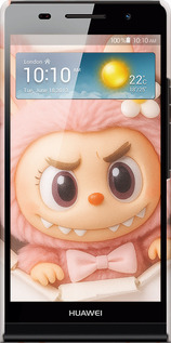 3D пластиковий глянцевий чехол Лабубу 2 для Huawei Ascend P6 - 6710c-39 изображение 