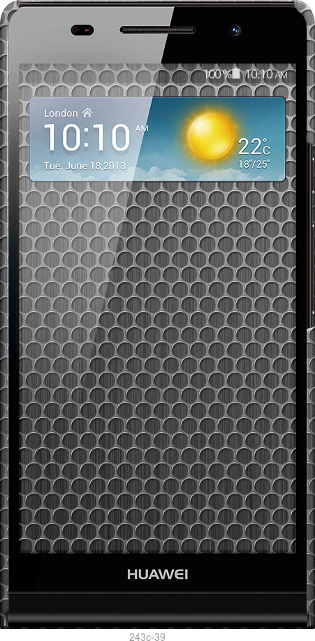 3D пластиковый глянцевый чехол Ячейки для Huawei Ascend P6 - 243c-39 изображение 
