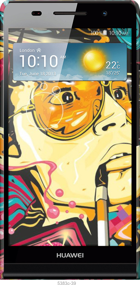 3D пластиковый глянцевый чехол № 5383 для Huawei Ascend P6 - 5383c-39 изображение 
