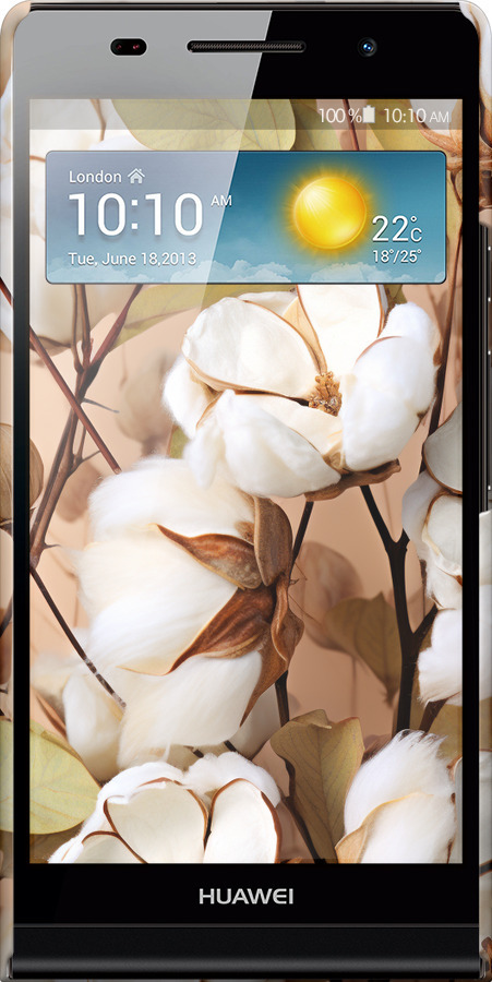 3D пластиковый глянцевый чехол Хлопок для Huawei Ascend P6 - 5665c-39 изображение 