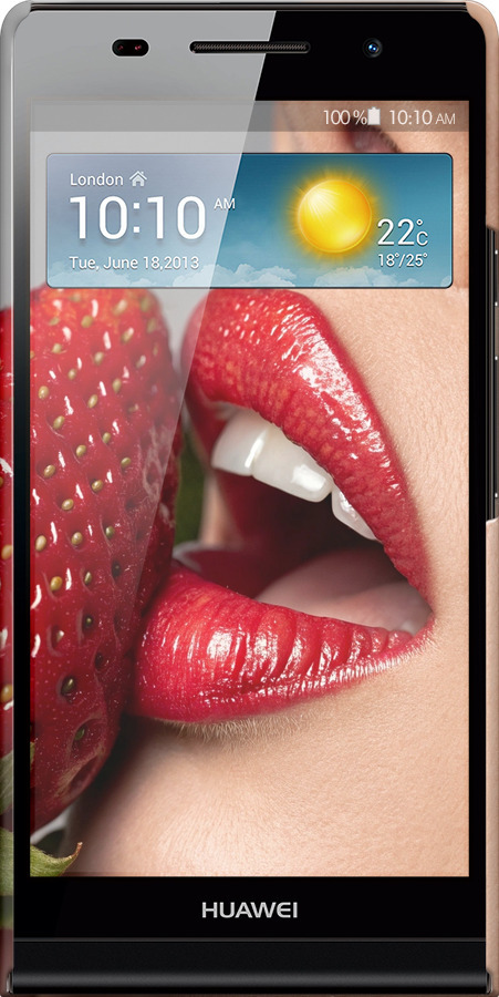 3D пластиковий глянцевий чехол Насолода для Huawei Ascend P6 - 6701c-39 изображение 