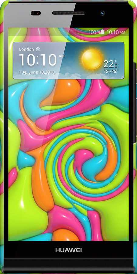 3D пластиковий глянцевий чехол Y2K Jelly Dream для Huawei Ascend P6 - 6780c-39 изображение 