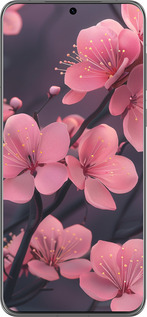 Силіконовий чехол Пурпурова сакура для Huawei P60 - 6075u-3024 изображение 