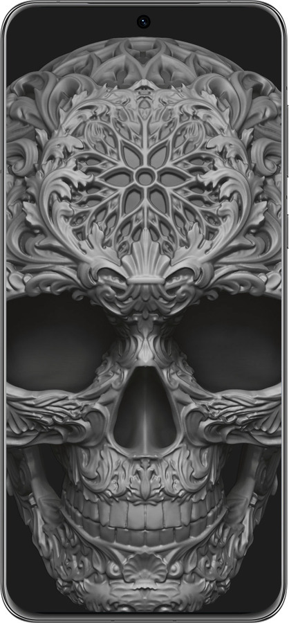 Силиконовый чехол skull-ornament для Huawei P60 - 4101u-3024 изображение 