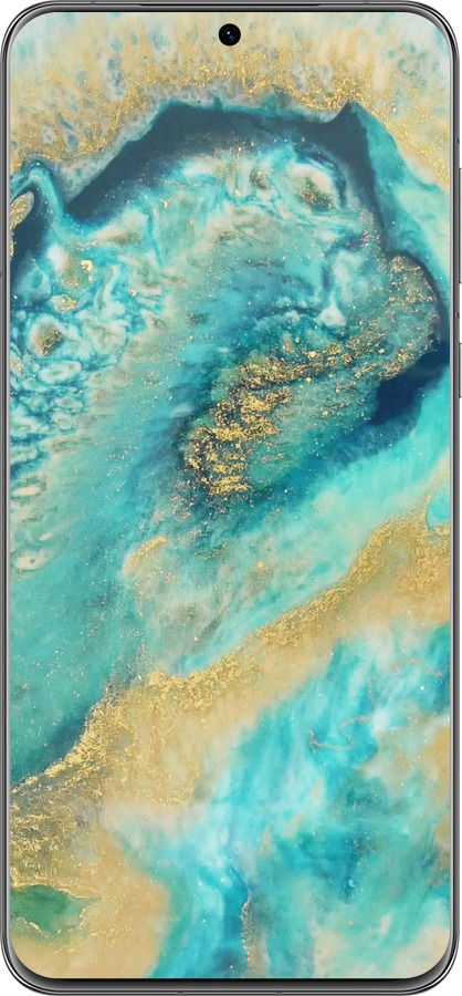 Силіконовий чехол Green marble для Huawei P60 - 4365u-3024 изображение 