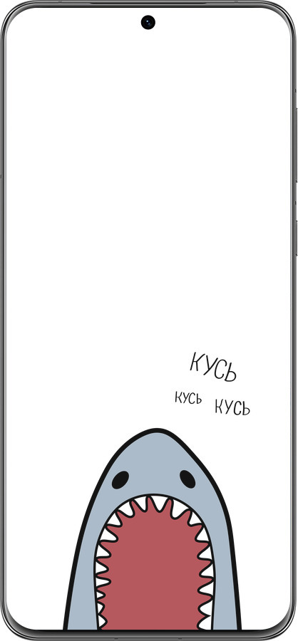 Силиконовый чехол Акула для Huawei P60 - 4870u-3024 изображение 