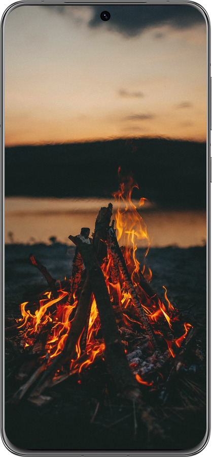 Силіконовий чехол Вогонь для Huawei P60 - 6021u-3024 изображение 