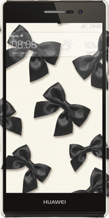 3D пластиковый глянцевый чехол Dark Coquette для Huawei Ascend P7 - 6765c-49 изображение 