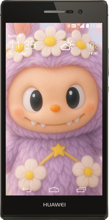Силіконовий чехол Лабубу 1 для Huawei Ascend P7 - 6709u-49 изображение 