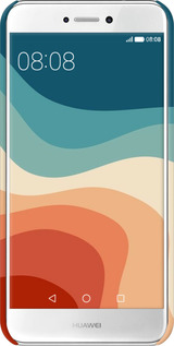 3D пластиковий матовий чехол У стилі ретро з хвилями для Huawei P8 Lite (2017) - 6531m-777 изображение 