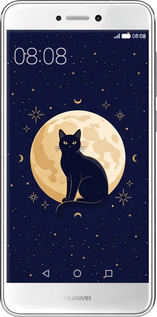 2D пластиковий чехол Cute Cat Celestial/Witchy для Huawei P8 Lite (2017) - 6787t-777 изображение 