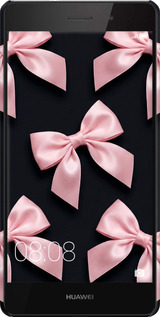 3D пластиковый матовый чехол Coquette Ribbons Dark Coquette для Huawei Ascend P8 Lite - 6767m-126 изображение 