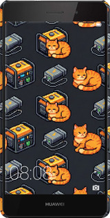 3D пластиковый матовый чехол Autonomous Zone для Huawei Ascend P8 Lite - 6771m-126 изображение 