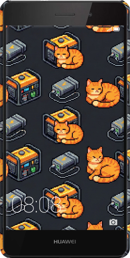 3D пластиковый матовый чехол Autonomous Zone для Huawei Ascend P8 Lite - 6771m-126 изображение 