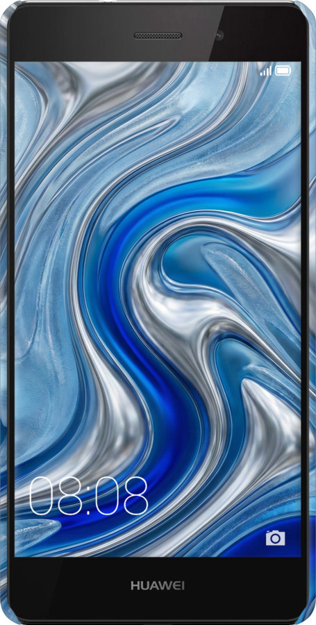 3D пластиковый матовый чехол Liquid Chrome для Huawei Ascend P8 Lite - 6781m-126 изображение 