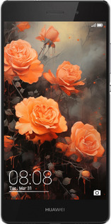 Силиконовый чехол Оранжевые розы для Huawei Ascend P8 Lite - 5944u-126 изображение 