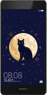 Силіконовий чехол Cute Cat Celestial/Witchy для Huawei Ascend P8 Lite - 6787u-126 изображение 