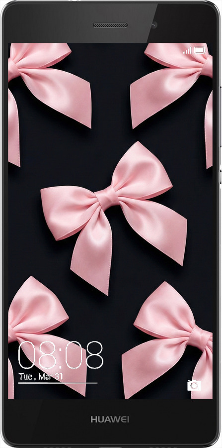 Силіконовий чехол Coquette Ribbons Dark Coquette для Huawei Ascend P8 Lite - 6767u-126 изображение 