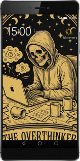 Силиконовый чехол The Overthinker для Huawei Ascend P8 - 6774u-123 изображение 