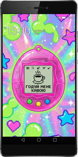 Силиконовый чехол Y2K Aesthetic Retro Pet: Годуй мене кавою для Huawei Ascend P8 - 6784u-123 изображение 