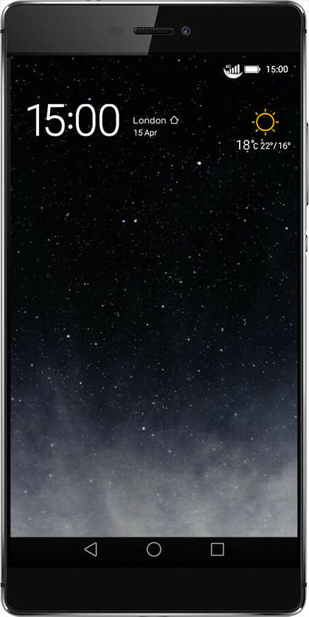 Силіконовий чехол Голубые облака, Голубая луна для Huawei Ascend P8 - 6396u-123 изображение 