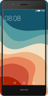 3D пластиковый матовый чехол В стиле ретро с волнами для Huawei P9 Lite - 6531m-298 изображение 