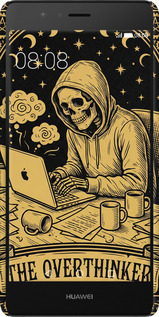 3D пластиковый матовый чехол The Overthinker для Huawei P9 Lite - 6774m-298 изображение 