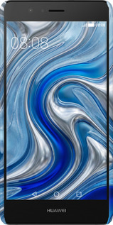 3D пластиковый глянцевый чехол Liquid Chrome для Huawei P9 Lite - 6781c-298 изображение 