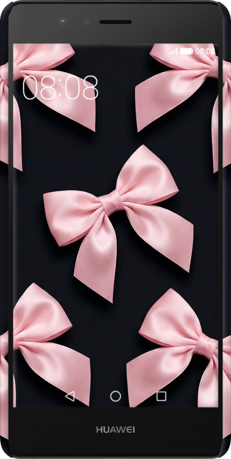 3D пластиковый глянцевый чехол Coquette Ribbons Dark Coquette для Huawei P9 Lite - 6767c-298 изображение 