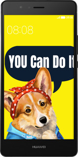 Силиконовый чехол чехол с корги You Can Do It для Huawei P9 Lite - 6184u-298 изображение 
