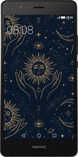 Силіконовий чехол Celestial Harmony: Sun & Moon Gold Mystic Pattern для Huawei P9 Lite - 6778u-298 изображение 