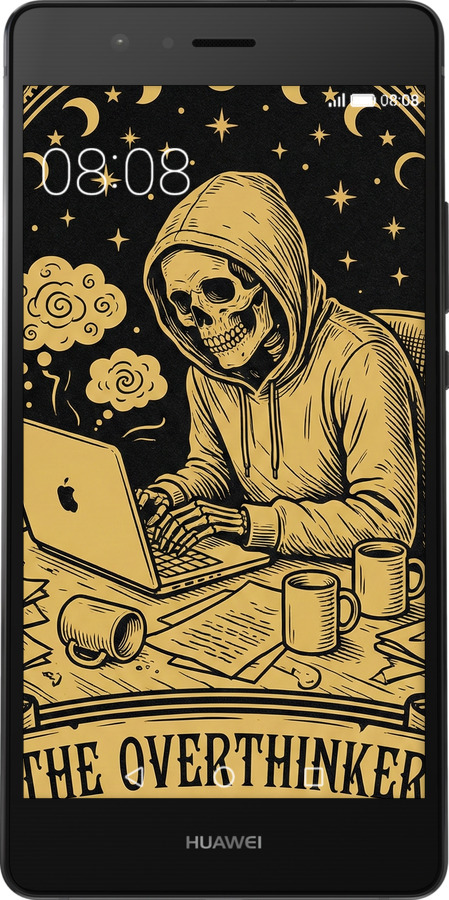 Силиконовый чехол The Overthinker для Huawei P9 Lite - 6774u-298 изображение 