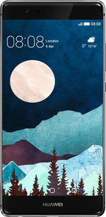 Силиконовый чехол Горная идиллия ночной пейзаж для Huawei P9 Plus - 6488u-300 изображение 