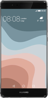 Силиконовый чехол С синими и розовыми волнами в стиле ретро для Huawei P9 Plus - 6532u-300 изображение 