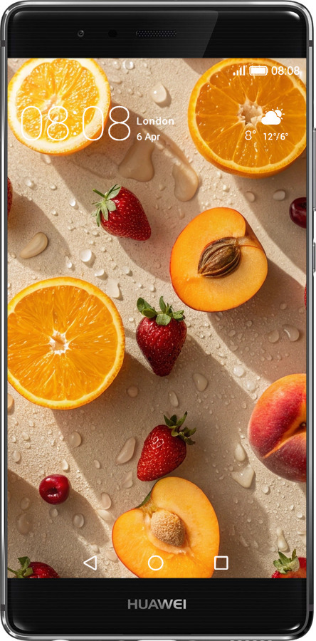 Силиконовый чехол Фрукты 3 для Huawei P9 Plus - 6703u-300 изображение 