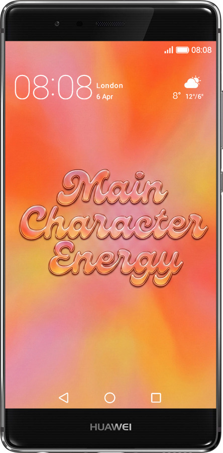 Силиконовый чехол Aura Gradient Main Character Energy Aesthetic Y2K для Huawei P9 Plus - 6783u-300 изображение 