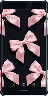 3D пластиковый глянцевый чехол Coquette Ribbons Dark Coquette для Huawei P9 - 6767c-347 изображение 