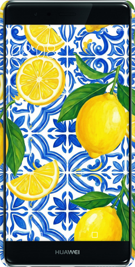 3D пластиковий глянцевий чехол Grocery Girl Italian Summer для Huawei P9 - 6766c-347 изображение 