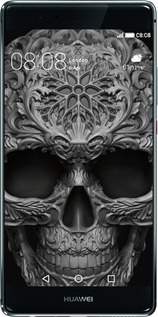 Силиконовый чехол skull-ornament для Huawei P9 - 4101u-347 изображение 