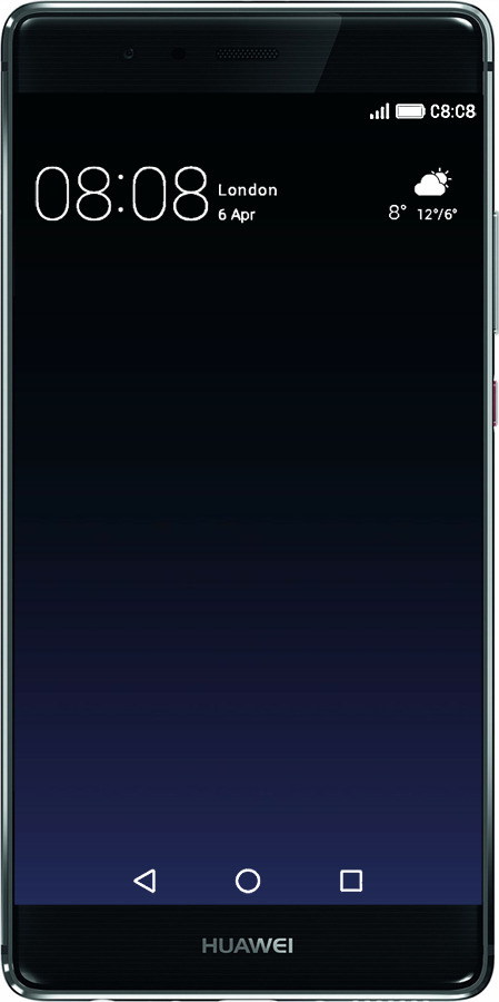 Силиконовый чехол Градиент в тёмно - синем стиле для Huawei P9 - 6542u-347 изображение 