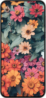 Силиконовый чехол Beauty flowers для Huawei Pura 70 PRO - 4050u-3700 изображение 