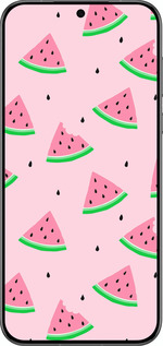 Силиконовый чехол Розовый арбуз для Huawei Pura 70 PRO - 4314u-3700 изображение 