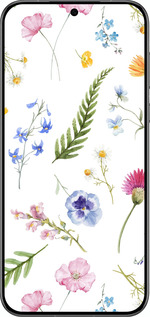 Силиконовый чехол Цветочный фон v2 для Huawei Pura 70 PRO - 5472u-3700 изображение 