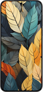 Силіконовий чехол Кольорове листя для Huawei Pura 70 PRO - 5644u-3700 изображение 