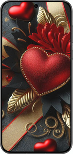 Силиконовый чехол Сердечки v2 для Huawei Pura 70 PRO - 5832u-3700 изображение 