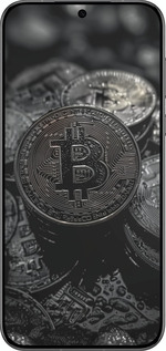 Силіконовий чехол Black Bitcoin для Huawei Pura 70 PRO - 6090u-3700 изображение 