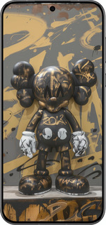 Силиконовый чехол Bronze kaws для Huawei Pura 70 PRO - 6097u-3700 изображение 