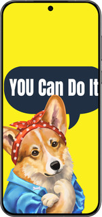 Силиконовый чехол чехол с корги You Can Do It для Huawei Pura 70 PRO - 6184u-3700 изображение 
