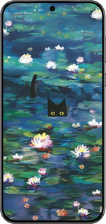 Силиконовый чехол Чехол с изображением водяных лилий Моне и кошек для Huawei Pura 70 PRO - 6399u-3700 изображение 