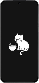 Силиконовый чехол С милым котом на черном фоне для Huawei Pura 70 PRO - 6528u-3700 изображение 